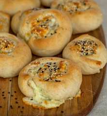 Panecillos de queso de cabra