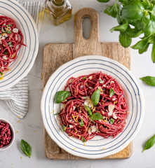 Makaron z pesto z buraka (TM5, TM6)