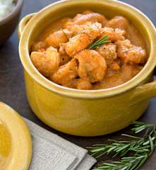 Γαρίδες με μέλι και δεντρολίβανο