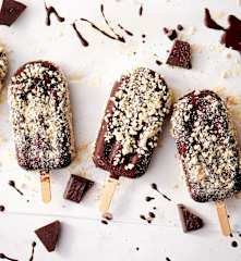 Helado bombón de tahini