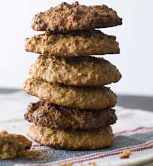 Galletones integrales de avena y miel