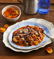 Spezzatino speziato con chips di patata americana a Cottura Lenta (TM6)