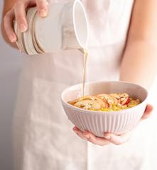 Porridge de avena y manzana