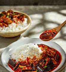 鱼香肉末茄子浇头