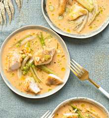 Mijoté de lotte à la bisque de homard