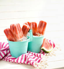 Watermelon Lime Popsicles