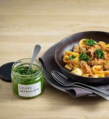 Celery leaf gremolata