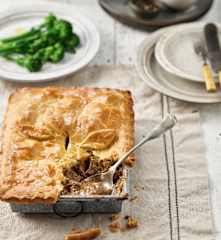Tourte au bœuf et à la bière
