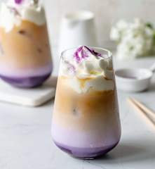 Ledové ube caffé latte