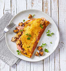 Omelette prosciutto e funghi