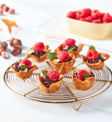 Chocolate Hazelnut Ganache Phyllo Cups