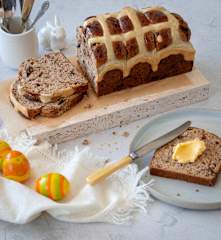 Hot cross bun loaf