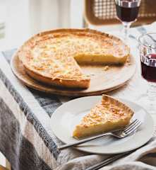 Quiche esponjosa de queso