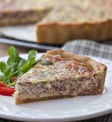 Quiche de carne seca
