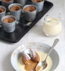 Volcán de dulce de leche