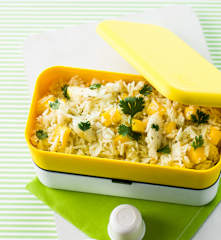 Salada de peixe-espada com vinagreta de coentros