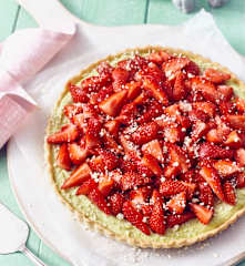 Erdbeer-Pistazien-Tarte