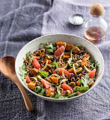 Sweet potato and grain salad