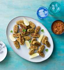 Cauliflower and fennel nuggets with ajvar