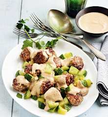 Boulettes suédoises aux courgettes