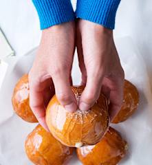 Bolas de caramelo crocantes