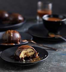 Demi-sphère vanille-caramel