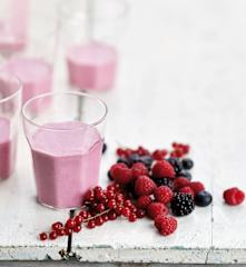 Smoothie de frutos do bosque