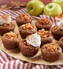 Gingerbread Cookie Cups with Cinnamon Apples
