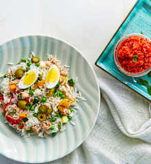 Menù: Insalata di riso basmati e sorbetto alla frutta (Bimby Friend)