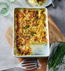 Sarımsaklı Patates Graten