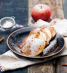 Placki jaglane z jabłkami