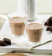 Iogurte líquido de chocolate