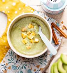 Avocado, Banana and Cinnamon Purée