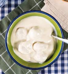 Fiskeboller i hvit saus