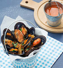 Mejillones al vino
