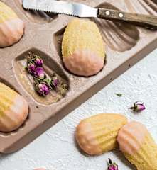 Rosewater madeleines