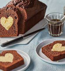 Cake au chocolat au cœur de vanille