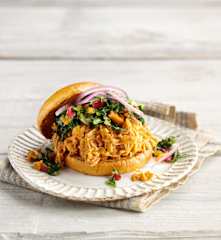 BBQ Pulled Jackfruit with Coleslaw