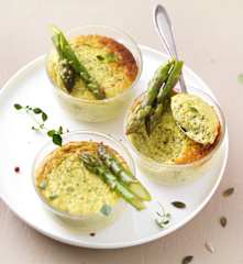 Petits flans aux asperges