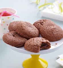 Biscuits croquants choco coeur tendre caramel