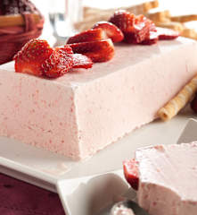 Helado de fresas congeladas