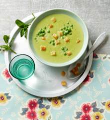 Erbsen-Minz-Suppe