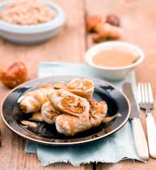 Roladki z indyka nadziewane grzybami