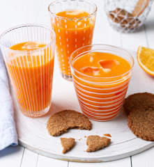Zumo de naranja y zanahoria