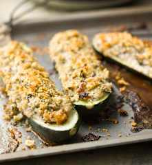 Stuffed Courgettes - Zucchine farcite