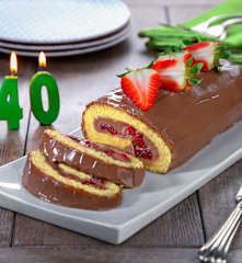 Torta Bimby® al cioccolato e fragole