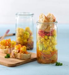 印度風味白花菜麵包塔