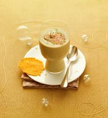 Velouté d'artichaut au foie gras (mise en bouche)