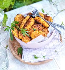 Miniröstis de carottes nouvelles au cumin