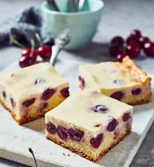 Käse-Kirsch-Kuchen vom Blech